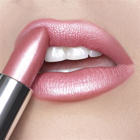 Trophy Wife Crème Pastel Pink Satin Shimmer Lipstick Runway Rogue