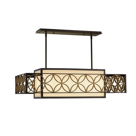 Now £202.38£168.65 was £269.84£224.87 | save: Long 4 Light Art Deco Style Ceiling Light in Antique ...