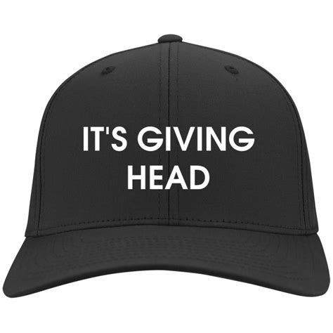 it s giving head hat cap lelemoon