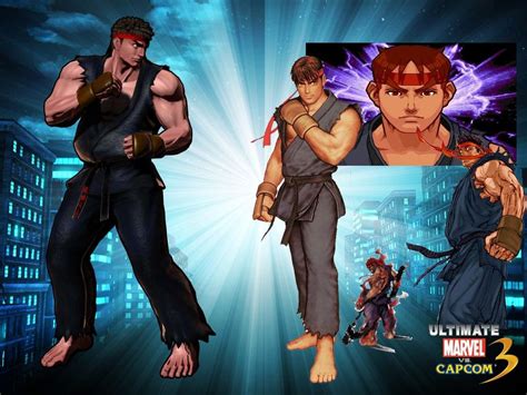 Ryu And Sentinels Colors In Ultimate Marvel Vs Capcom 3