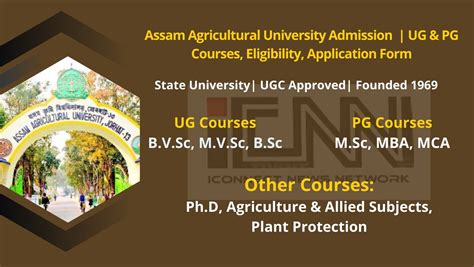Assam Agricultural University Admission 2024 Courses Fee Eligibility