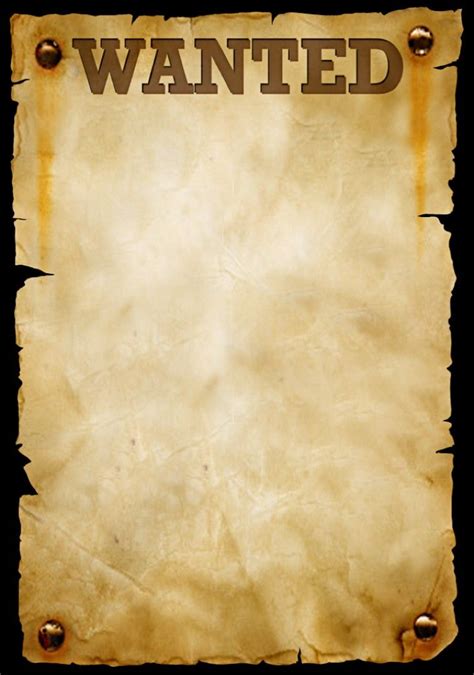 Old Paper Texture With Wanted Written On It