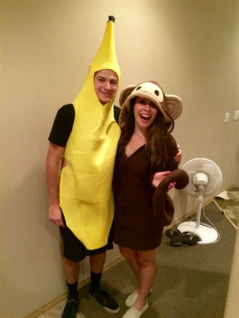 Monkey And A Banana For A Couples Halloween Costume Cute Couple