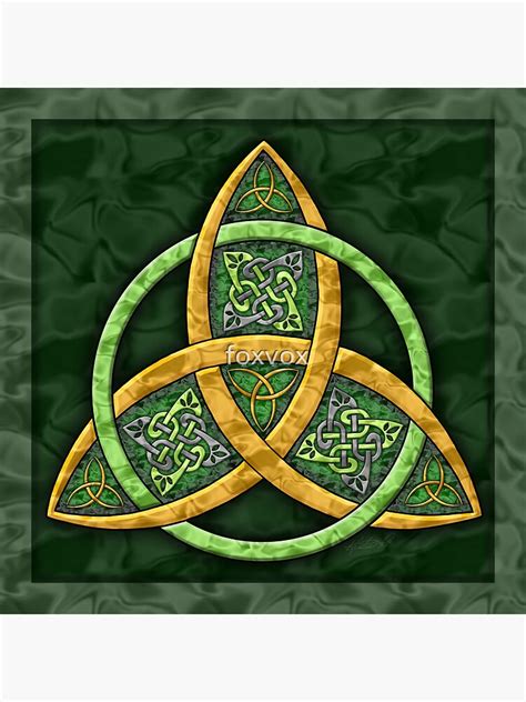 Celtic Trinity Knot Poster By Foxvox Redbubble