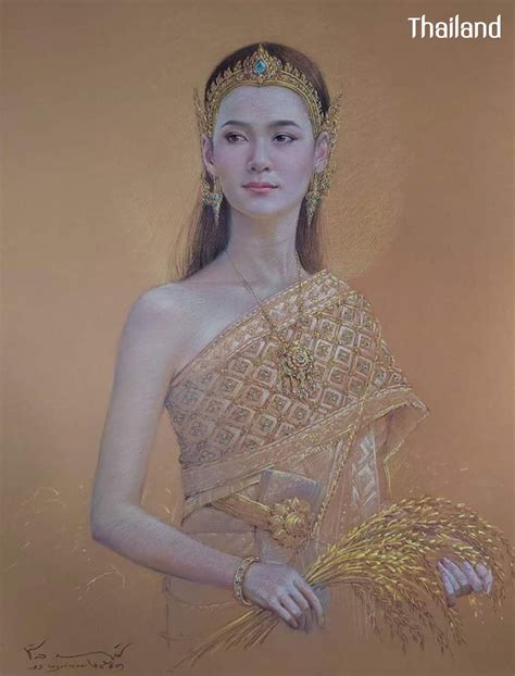 Thailand 🇹🇭 พระแม่โพสพ Thai Fine Art ในปี 2021 สไตล์ไทย ศิลปะ