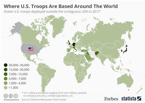 All The Countries Worldwide With A U S Military Presence [infographic]
