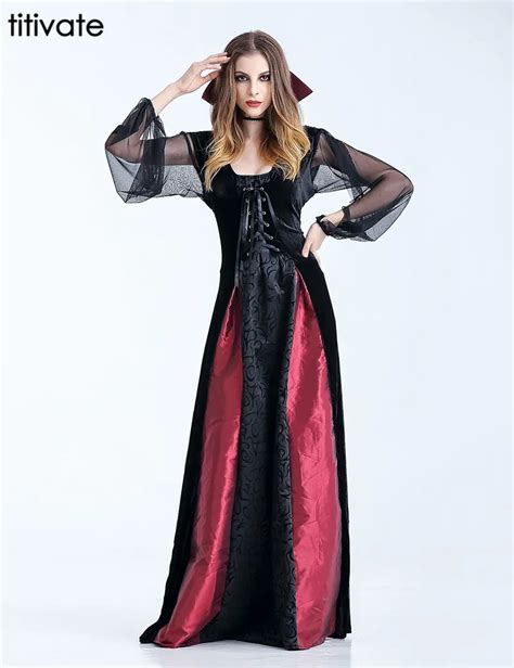 Titivate Halloween Deluxe Wicked Vampire Princess Costume Women Witch Evil Sorceress Adult Party
