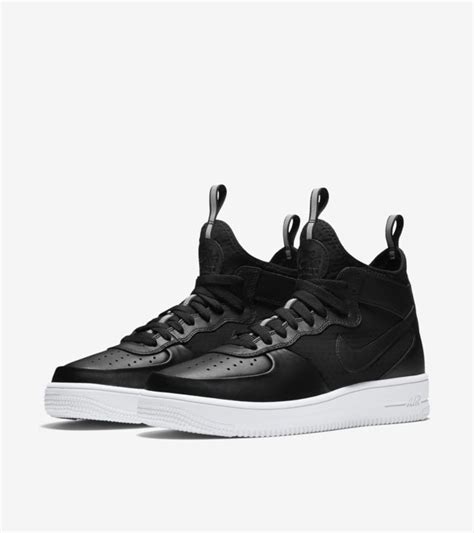 Nike Air Force 1 Ultra Force Mid Black And White Nike Snkrs Be