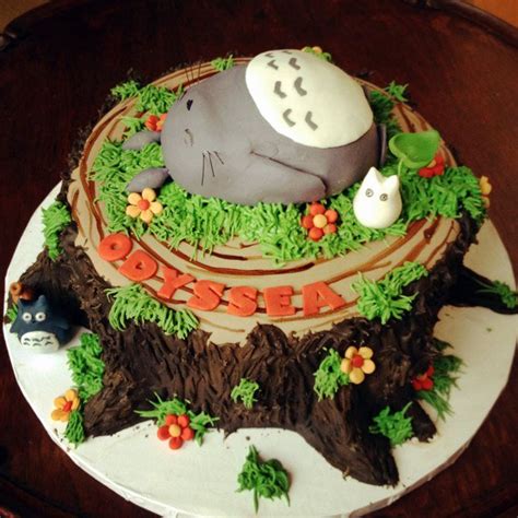 Yo Quiero Un Queque Así Totoro Cake Studio Ghibli Food Pasteles