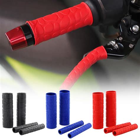 2 Pairs Universal Motorcycle Handlebar Grip Brake Clutches Lever Cover