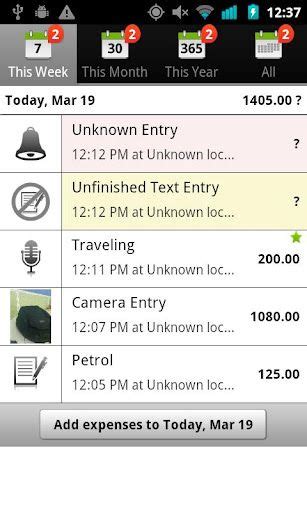 This was app was build with the intention of providing a clean and simple responsive web app for entering and managing expenses. Expense Tracker - Free android application to track your ...