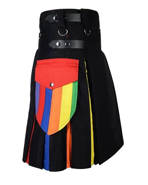 Buy New Rainbow Utility Kilt Rainbow Utility Kilt For Men Cheap