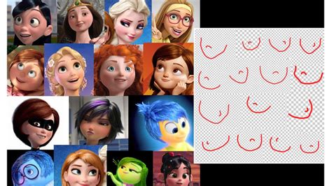 Disney And Pixar S Female Characters All Have The Same Face