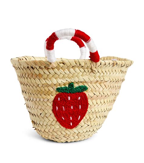 BONITA red Small Strawberry Basket Bag | Harrods UK