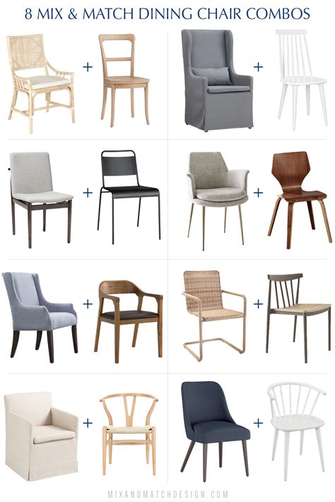 How To Mix And Match Dining Chairs Plus 8 Beautiful Combos