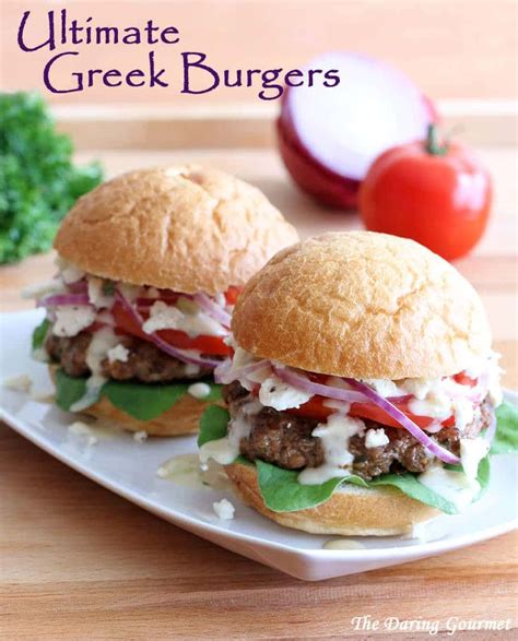 Check out our spinach & sun dried tomato turkey burgers recipe on mix & match mama, a lifestyle blog. Ultimate Greek Burgers | Recipe | Greek burger, Greek ...