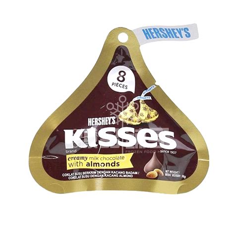 Hersheys Kisses Creamy Milk Chocolate With Almonds 8 36g Frozen Food Best Priced