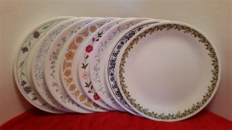 Corelle Dinner Plates Set Of 8 Mismatched Dinner Plates By Etsy