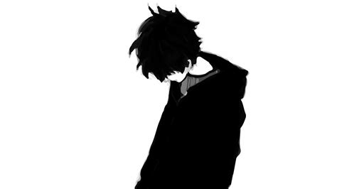 Gambar  Anime Sad Black And White Anime77
