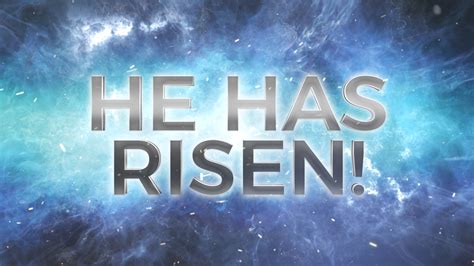 Have or has can be used to communicate that the action of a verb was completed prior to the present. He Has Risen | Easter Church Video