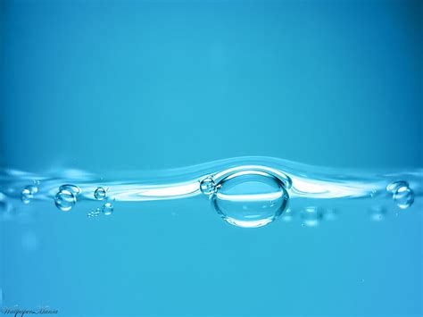 Water Bubble Wallpaper Blue Liquid Bubbles Hd Wallpaper