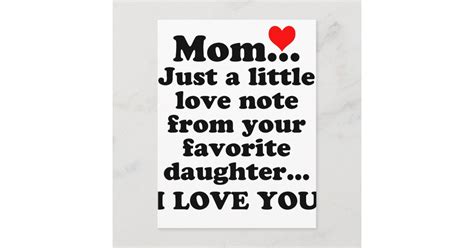 I Love You Mom Postcard Zazzle