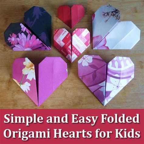 Easy Origami Heart Instructions Simple Step By Step For Kids To Follow