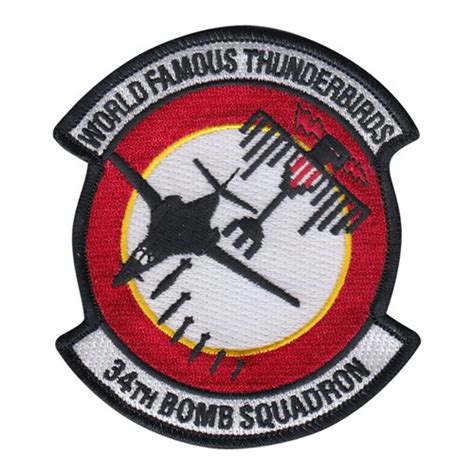 34 Bs B 1b Lancer Patch 34th Bomb Squadron Patches
