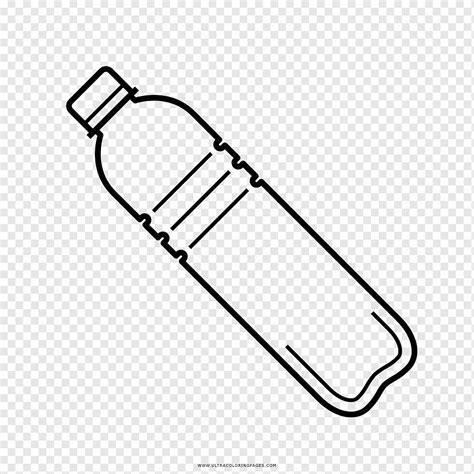 Dibujo de botella de plástico botella de plástico libro para colorear botella ángulo