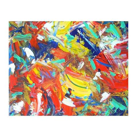 Large Abstract Painting Colorful Wall Art 24x30 Abstract Art Etsy