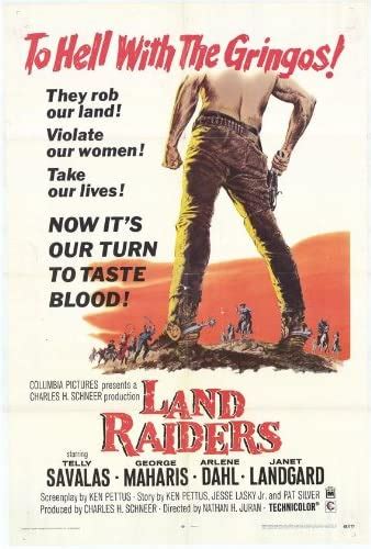 Amazon Com Land Raiders Poster Movie X Telly Savalas George Maharis Arlene Dahl Janet
