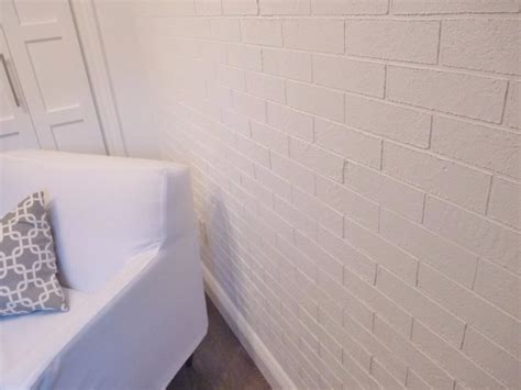 How To Build A Faux White Brick Wall