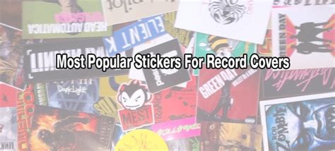 Most Popular Stickers For Record Covers Toronto Record Pressing Vinyl