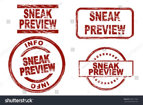 Stylized Set Ink Stamps Showing Term Stock Vector