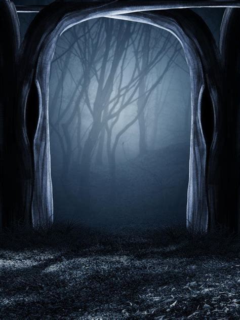 Creepy Night Forest Fantasy Background Free Misc Text