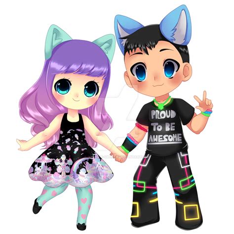Chibi Couple Commission By Spookie Sweets On Deviantart