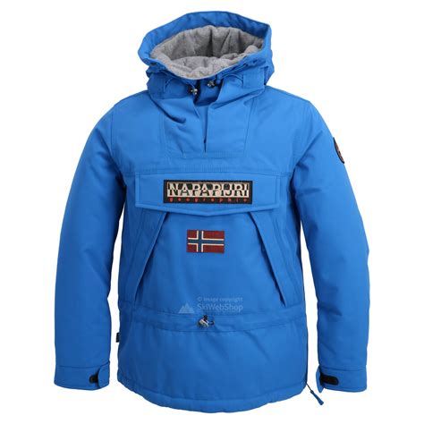 Napapijri Skidoo Anorak Ski Jacket Men Plastic Blue