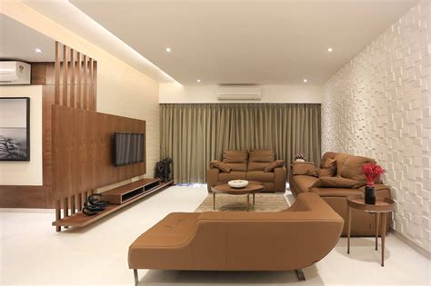 Beautiful 4 BHK sample flat living room | Interior design living room