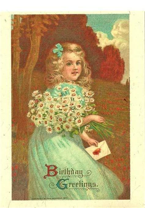 Vintage Birthday Girls Cards Vintage Fan Art 16393671