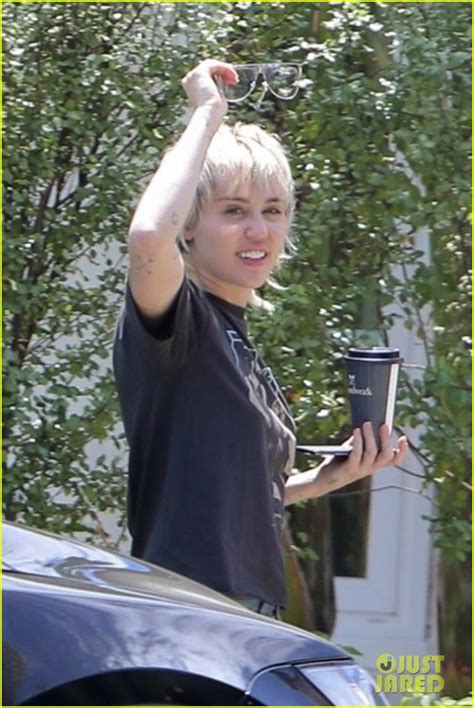 Miley Cyrus Steps Out After Split From Boyfriend Cody Simpson Photo