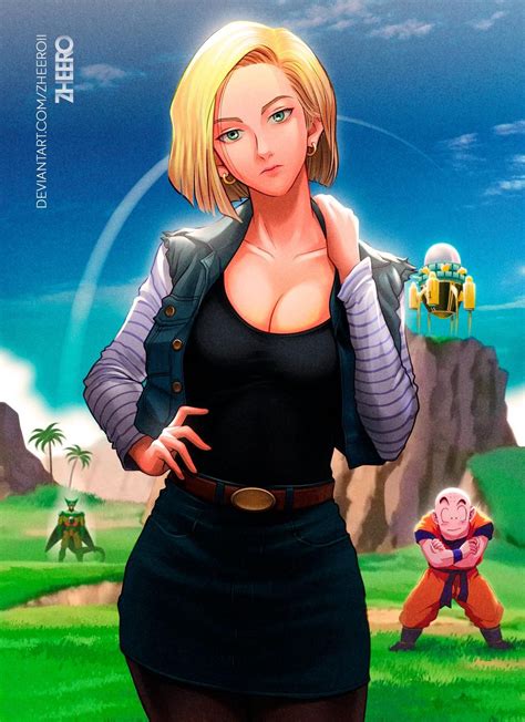 Android 18 By ZheeroII On DeviantArt Super Android Android 18 Graphic