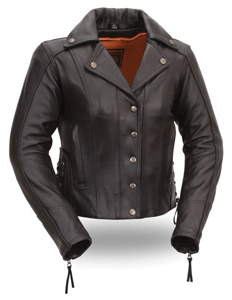 Leather bound has an extensive selection of men's classic motorcycle jackets and mens leather biker riding jackets at great prices. Womens Classic Black Leather Motorcycle Jacket