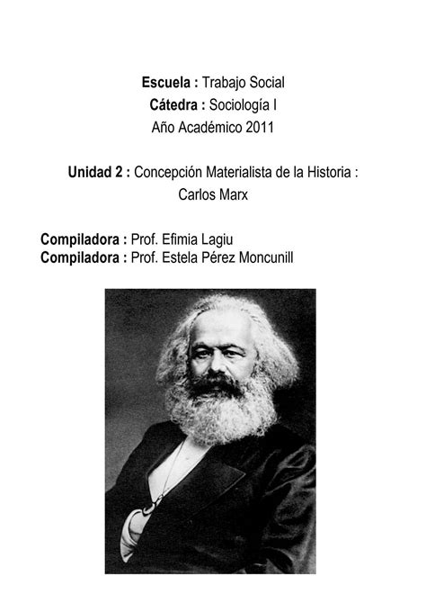 Calaméo KARL MARX Concepción Materialista de la historia