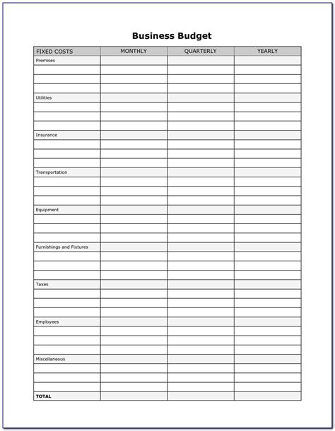 Free Printable Business Ledger Forms Form Resume Regarding Blank