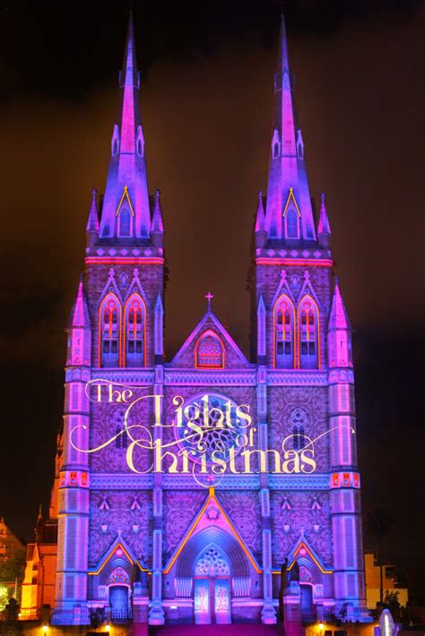 Sydney City And Suburbs St Marys Cathedral The Lights Of Christmas