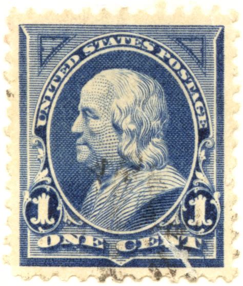 An Old Stamp With The Image Of President George Washington