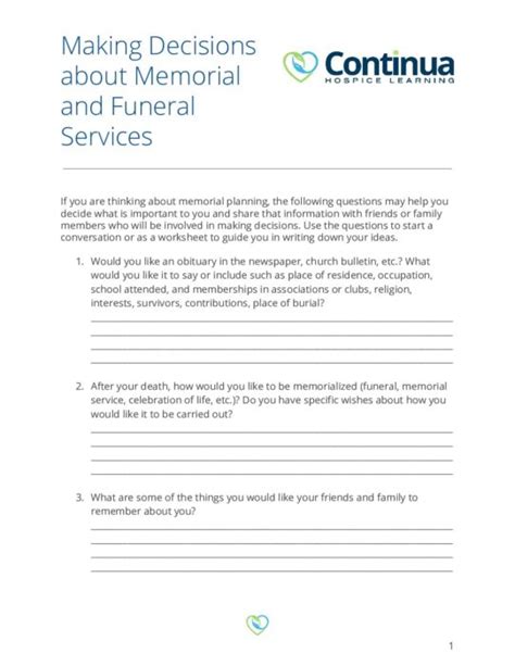 Making Decisions About Memorial And Funeral Services