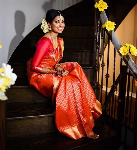 Red Wedding Saree Kerala Wedding Dress