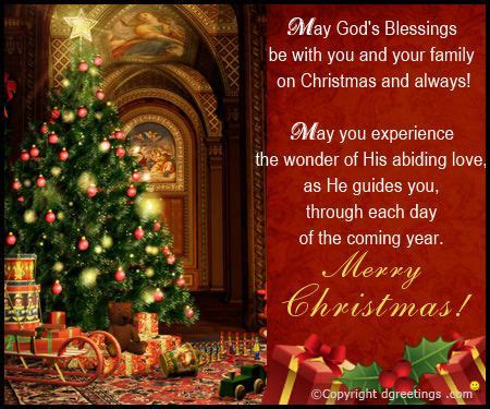 May every single day of coming year makes you feel more blessed on this christmas, may you and your family be prevented from all the evils and be blessed with all sort. May God's Blessings be with You and Your Family.... merry ...