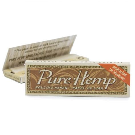 Pure Hemp Single Wide Rolling Papers Cannabismo Canada